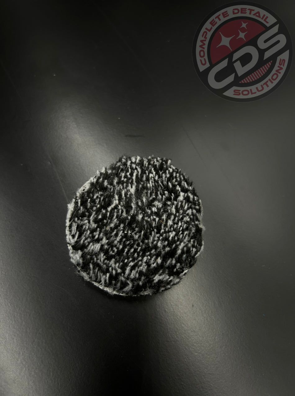Buff and Shine- 2" Uro Microfiber Pad Medium Cut- Black/White 4 pack- 292MFP