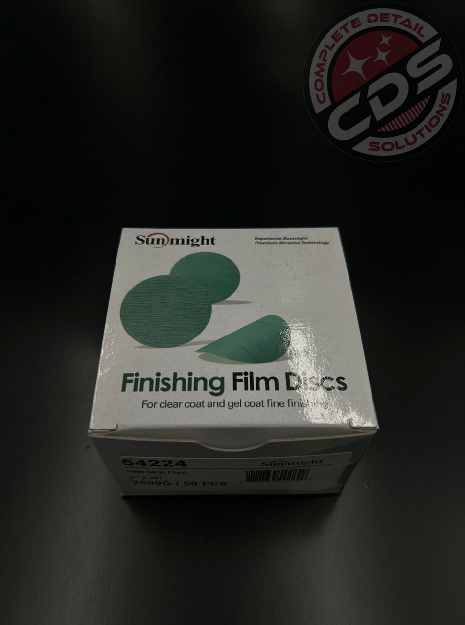 Sunmight- 3" 2500G Flat Film Sanding Discs- 54224