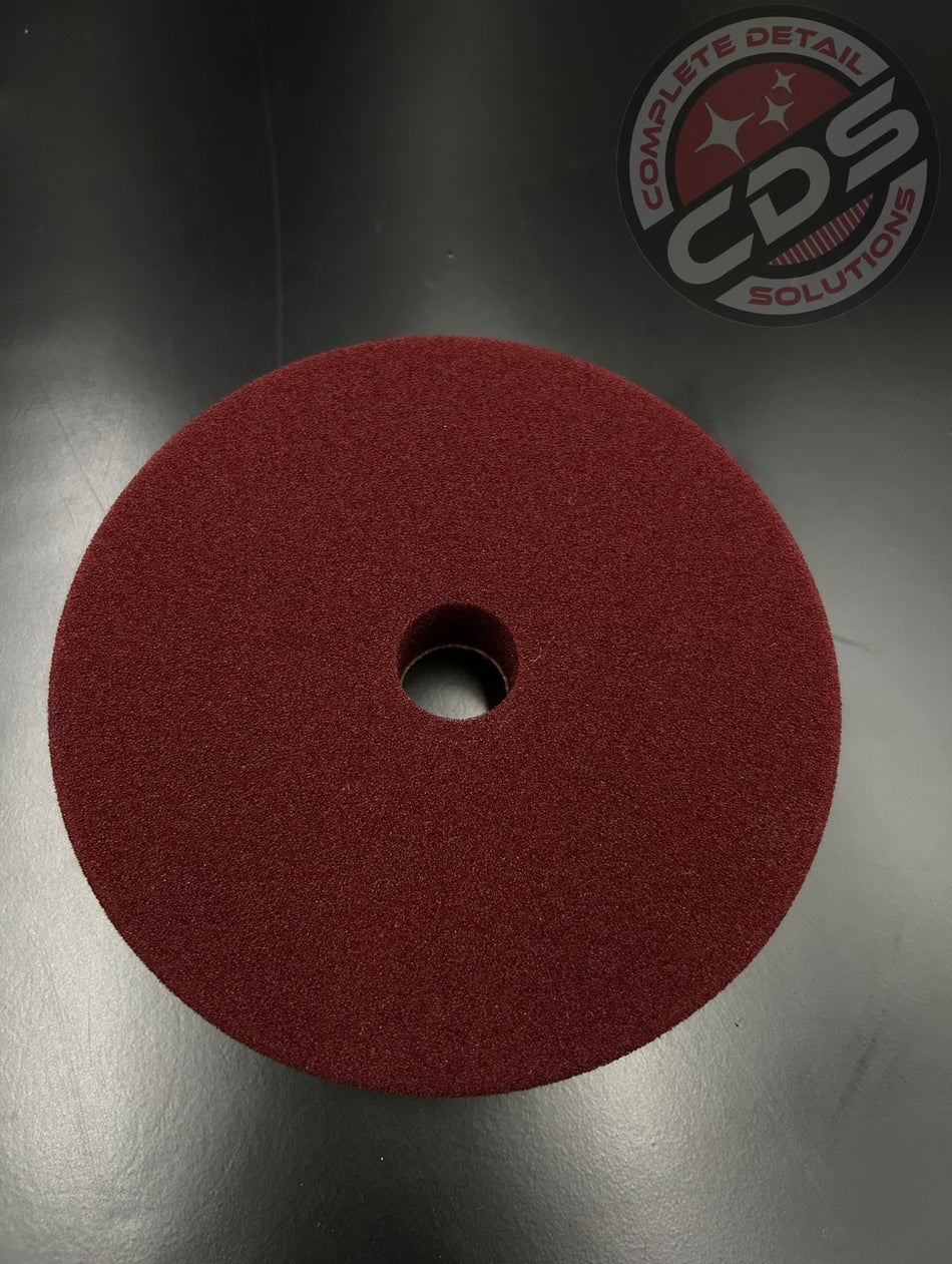 Buff and Shine- 5" Maroon Foam Pad- Medium Cut- 572CR