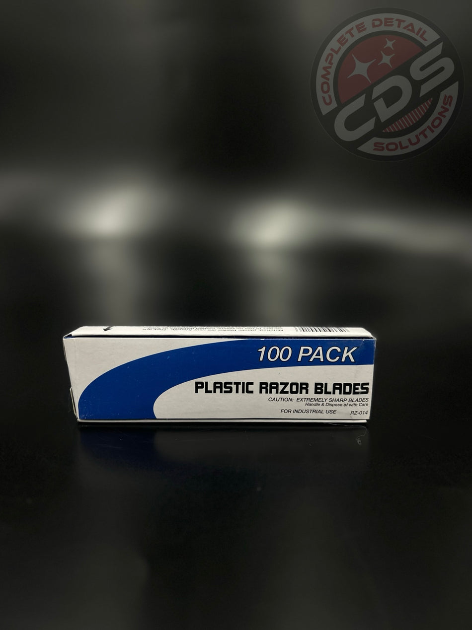 SM Arnold-  Sharp Blue Plastic Razor Blades - Quantity 100- RZ-014