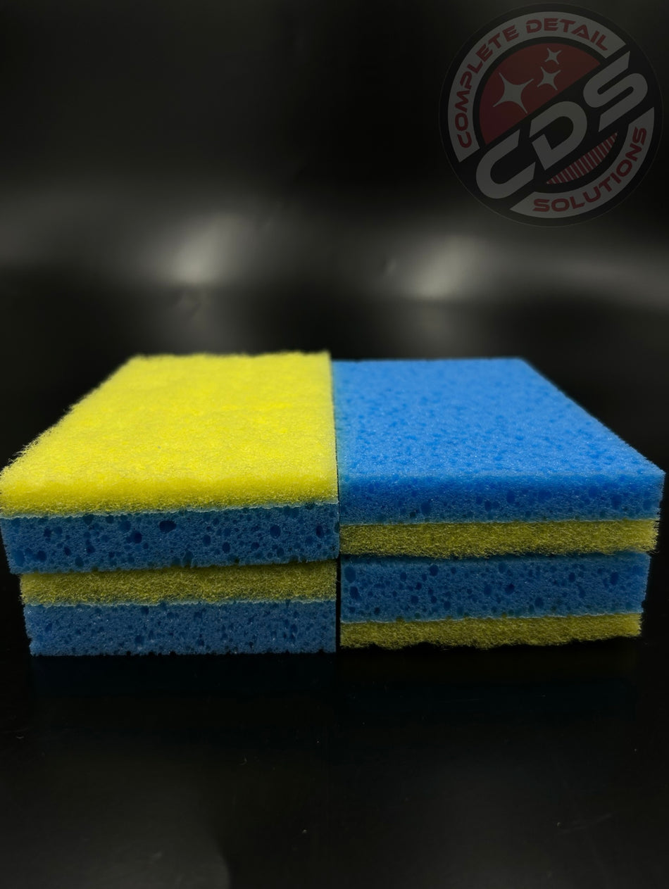 SM Arnold- Blue and Yellow scrub away pad- 4 pack- 85-488
