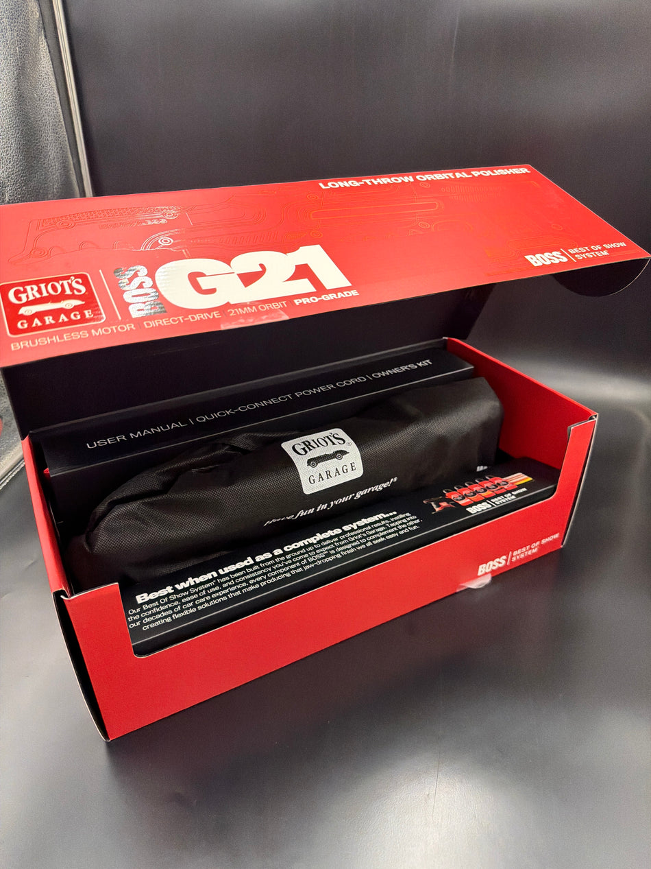 G21 Brushless Long-Throw Orbital Polisher by Griots Garage
