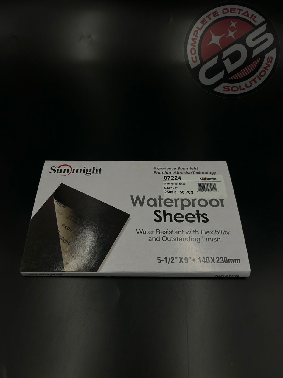 Sunmight- 50 Waterproof 2500 Grit Sand Peper- 5.5x9"-7224