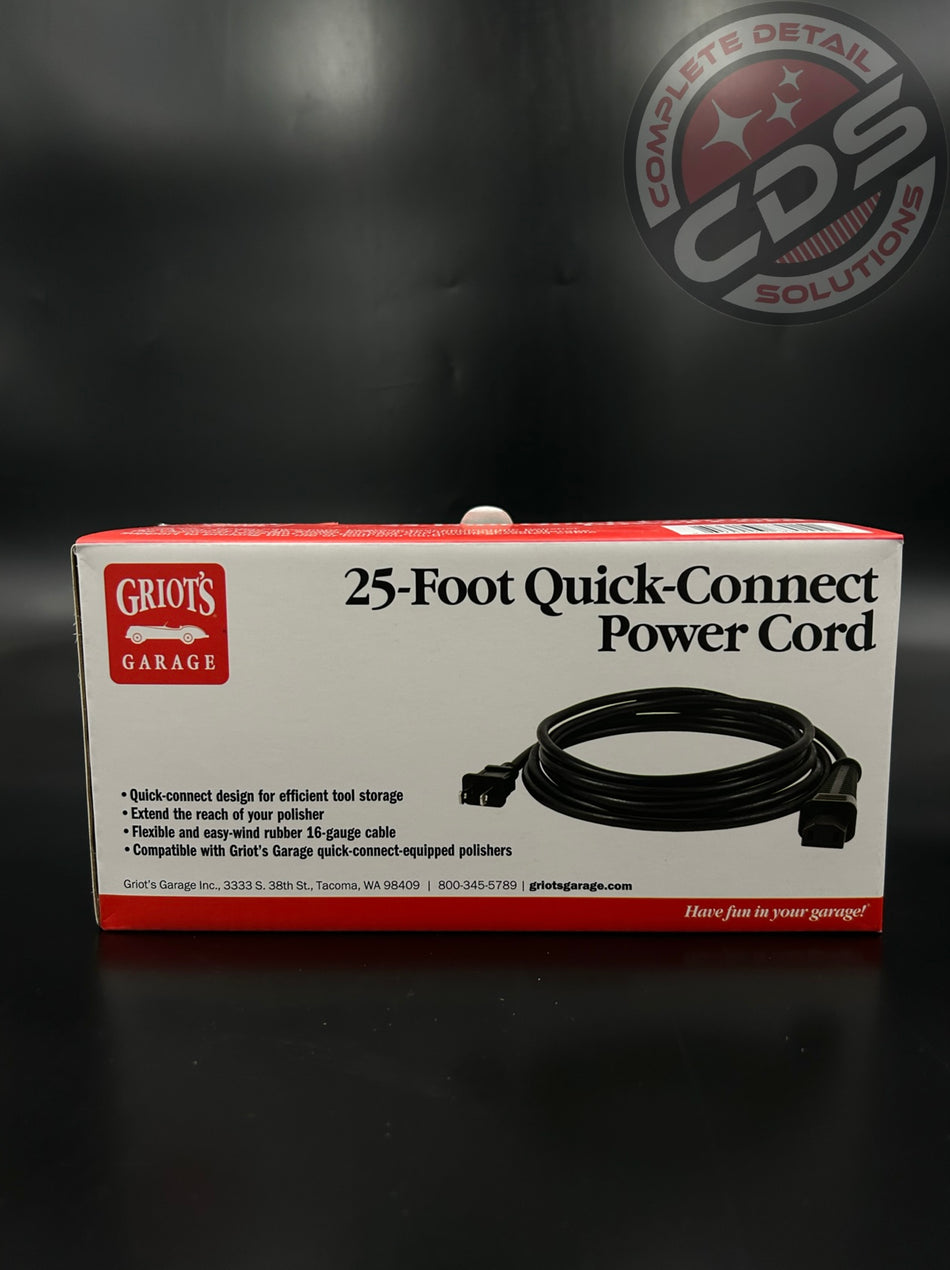 Griots- 25 Foot Quick Connect Power Cord- 10905