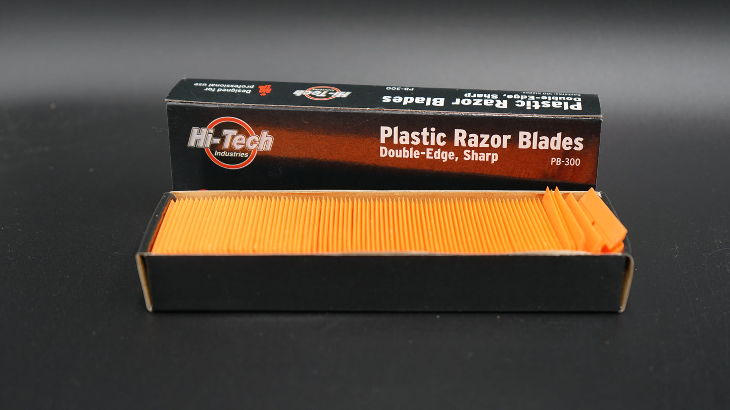 Hi-Tech- Double Edge Plastic Razor Blades-Orange- PB-300