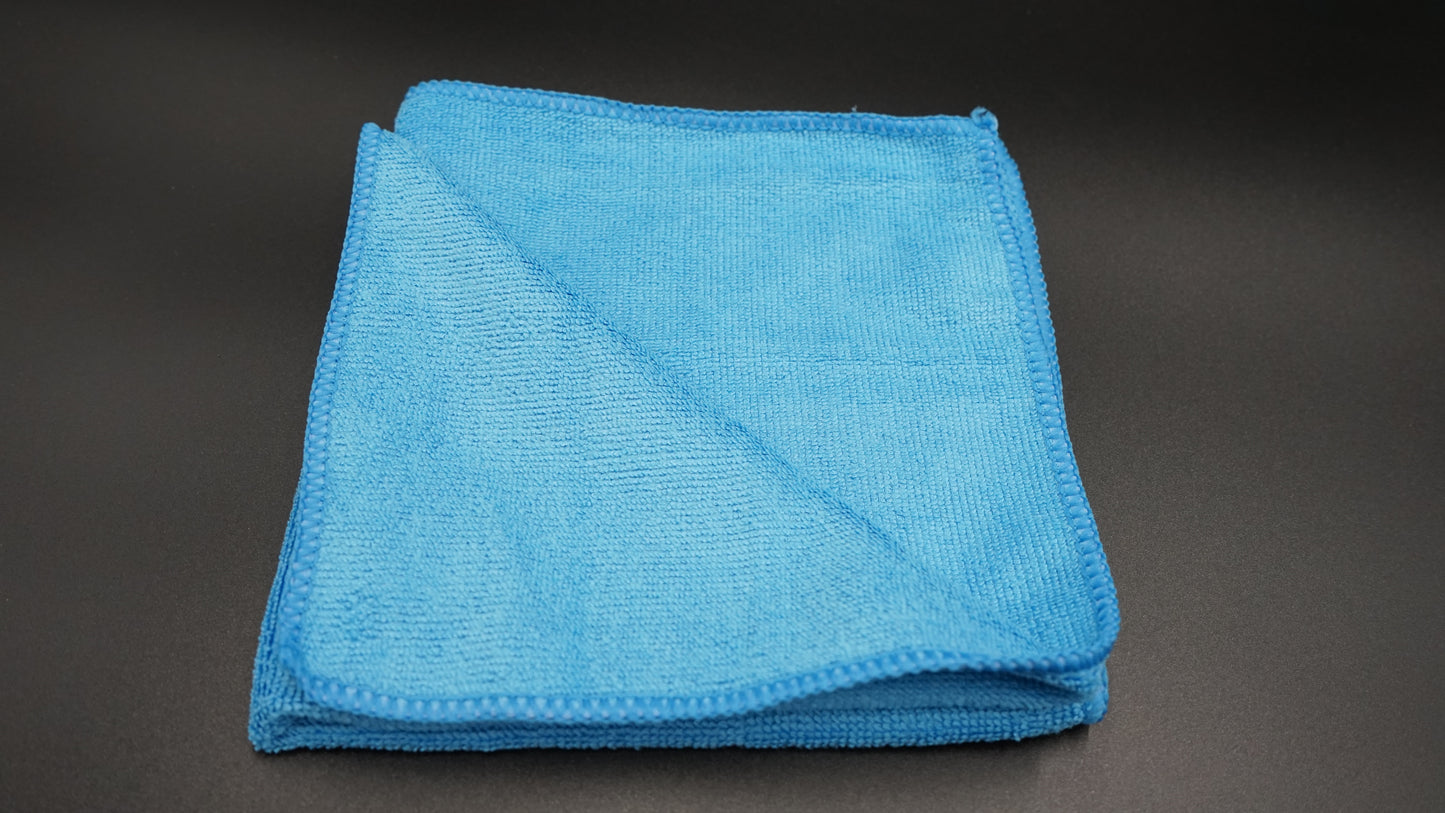 Hi-Tech- HTI Plush Microfiber Cloth 16x16- Blue (12pk)- HT-20A