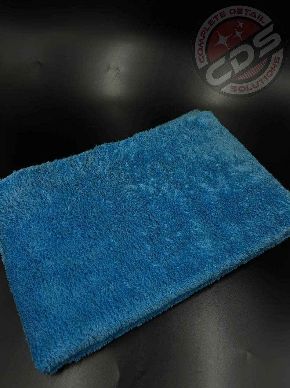 Hi-Tech- Blue Edgeless Ultra Plush Microfiber Towel- HT-EL1624UP
