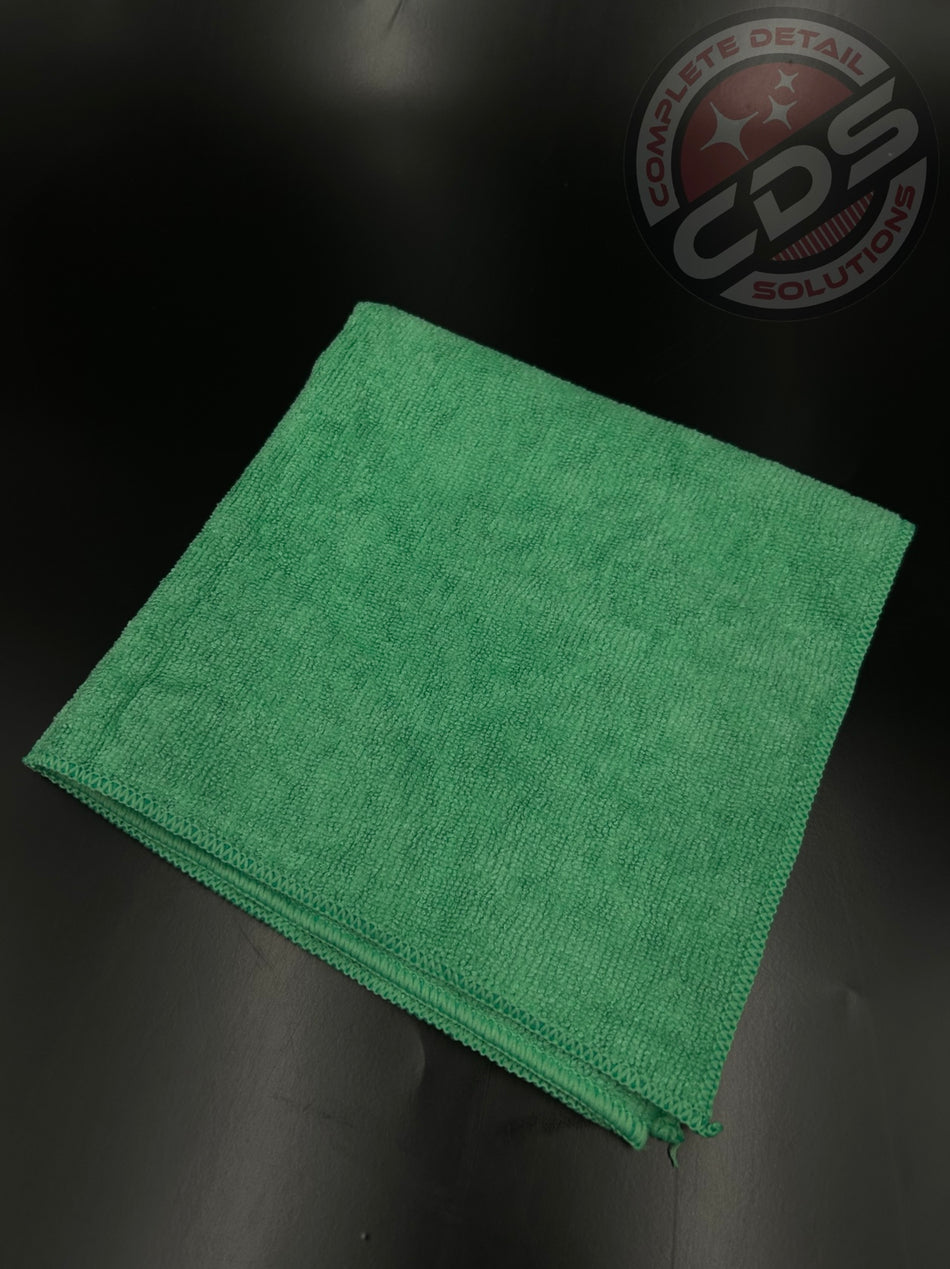 Hi-Tech- Plush Microfiber Cloth 16x16- Green (12pk)- HT-20G