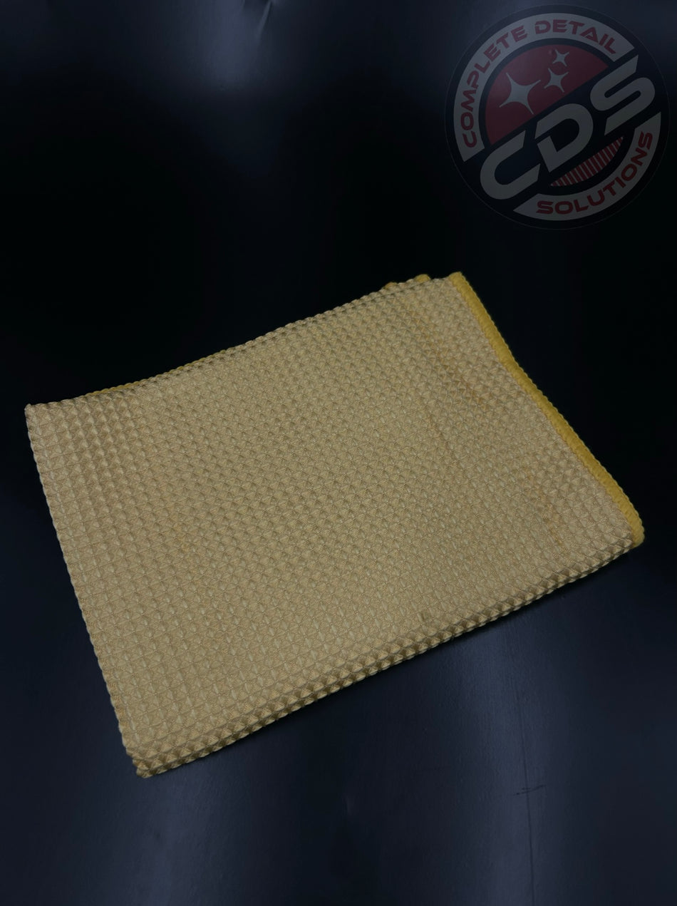 Hi-Tech- Gold Microfiber Waffle Weave Towel- HT-65W