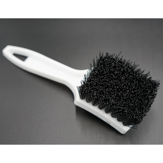 SM Arnold - Black Bristle and White Handle Scrub Brush - 85-634